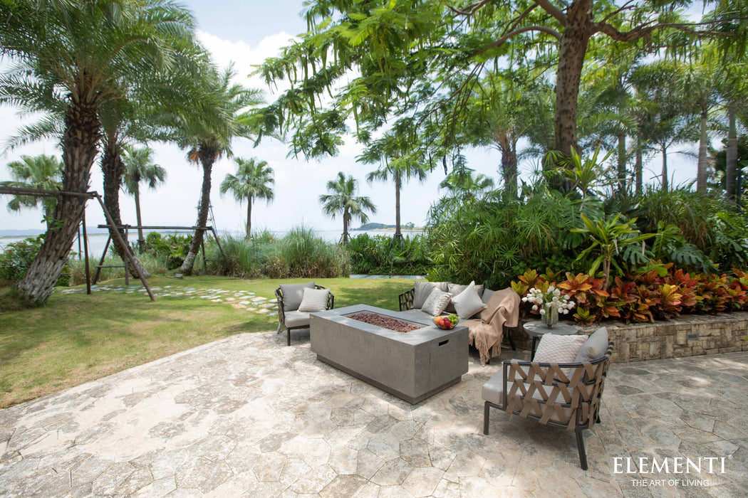 Elementi Andes Fire Table with Hidden Propane Tank