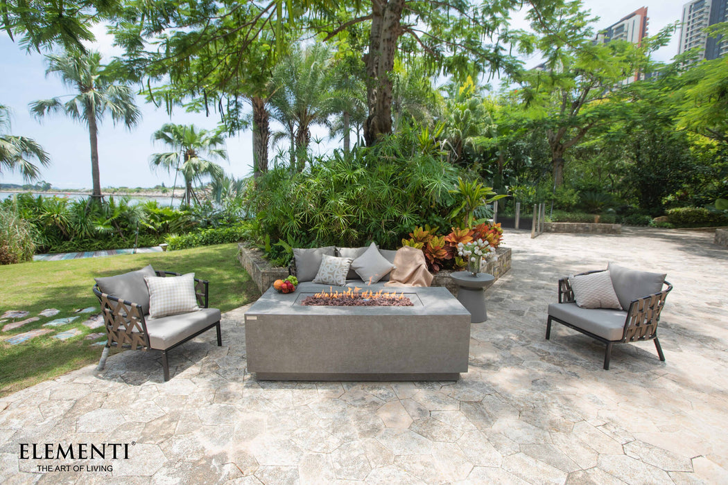 Elementi Andes Fire Table with Hidden Propane Tank