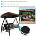 3-person outdoor canopy swing seats 3 adults 600 lb capacity backyard