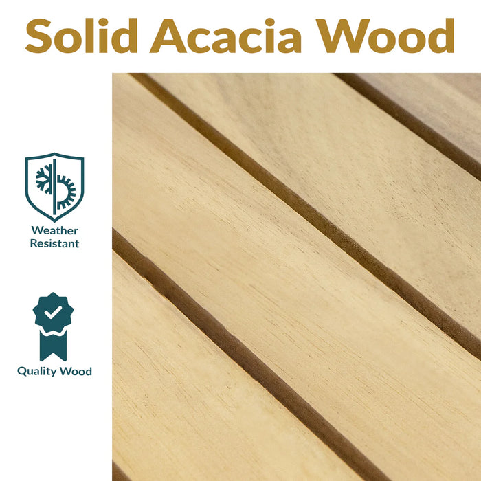 natural oil finish acacia wood outdoor furniture weather resistant