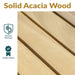 natural oil finish acacia wood outdoor furniture weather resistant